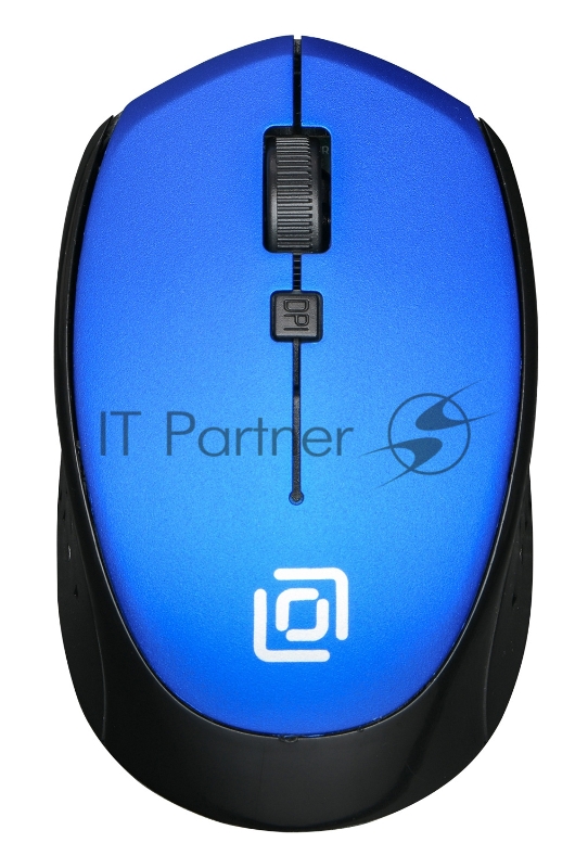 Мышь беспроводная Oklick 488MW синий/черный, 1600 dpi, радиоканал, USB, кнопки - 4
