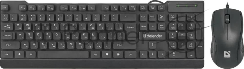 Комплект клавиатура+мышь Defender York C-777 проводной, USB, 1000 DPI, чёрный