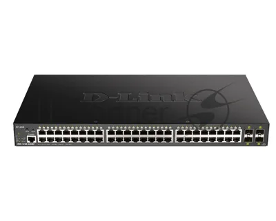 Коммутатор D-Link DGS-1250-52XMP/A1A, 48×1 Гбит/с + 4×10 Гбит/с SFP+, управляемый