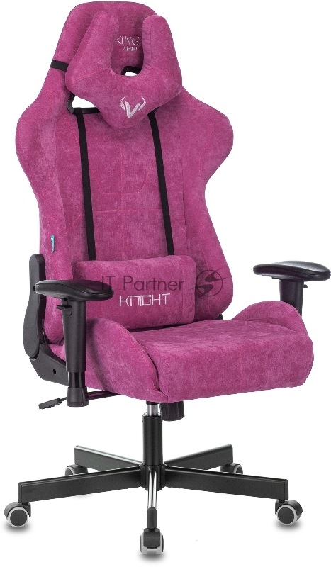 Кресло Бюрократ VIKING KNIGHT LT15 FABRIC малиновый, ткань, 120 кг, механизм качания