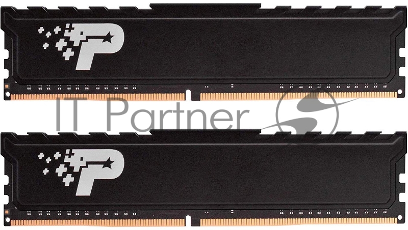 Оперативная память Patriot Signature Premium, DDR4, 16GB (2x8 GB), 2666 MHz, CL19, DIMM, радиатор, черный