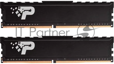 Оперативная память Patriot Signature Premium, DDR4, 16GB (2x8 GB), 2666 MHz, CL19, DIMM, радиатор, черный