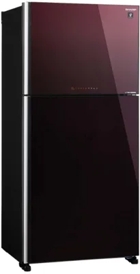 Холодильник Sharp SJXG60PGRD бордовый двухкамерный 422/178 л морозилка сверху, No Frost