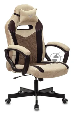 Кресло Бюрократ VIKING 6 KNIGHT BR FABRIC коричневый, ткань, 120 кг, механизм качания