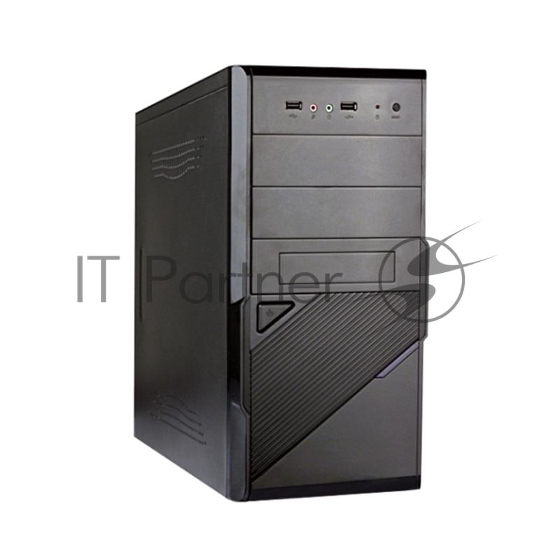 Компьютерный корпус ExeGate EX284020RUS Minitower BA-201 Black, mATX, (AA400, 80мм), 2*USB, Audio