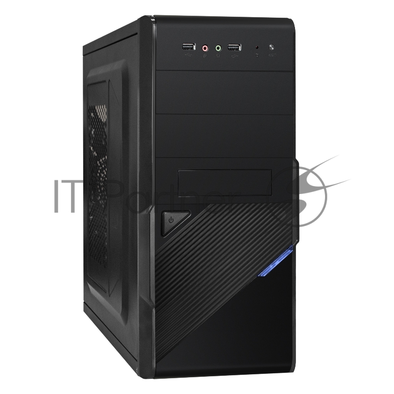 Компьютерный корпус ExeGate EX284022RUS Minitower BA-201 Black, mATX, (без БП), 2*USB, Audio