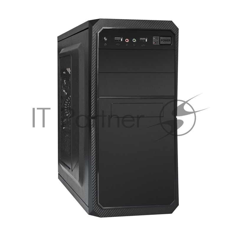 Компьютерный корпус ExeGate EX284027RUS Minitower BA-202 Black, mATX, без БП, 2хUSB, Audio