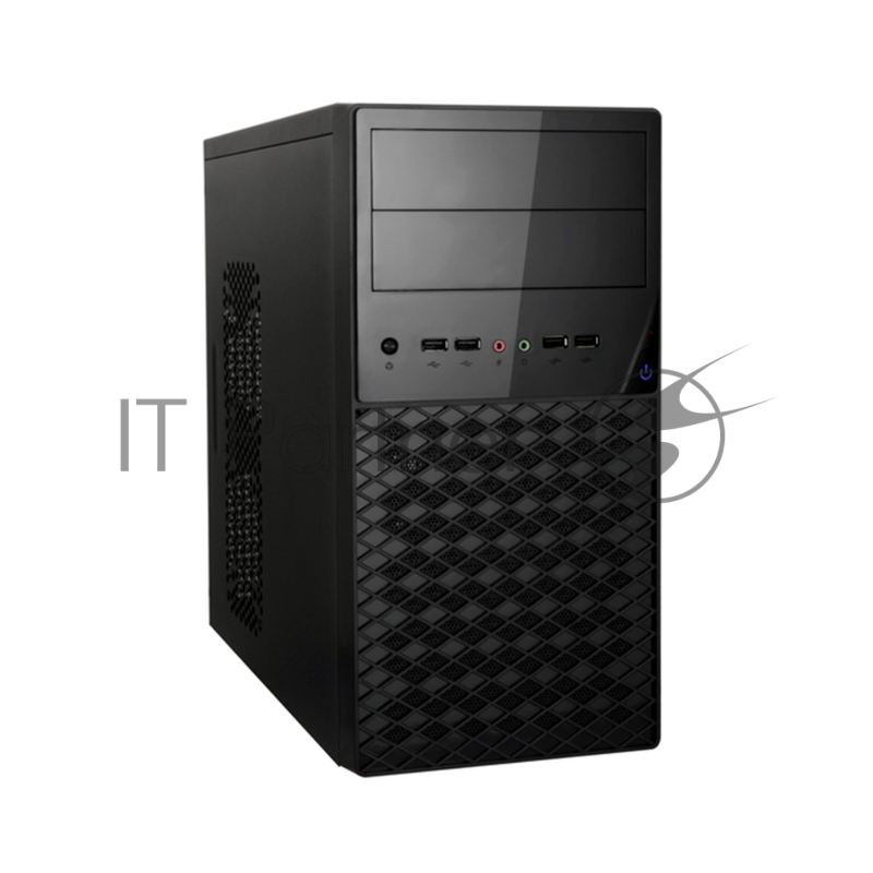Компьютерный корпус ExeGate EX284030RUS Minitower BA-203U Black, mATX, (AA400, 80мм), 2хUSB+1хUSB 3.0, Audio