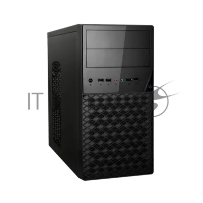 Компьютерный корпус ExeGate EX284030RUS Minitower BA-203U Black, mATX, (AA400, 80мм), 2хUSB+1хUSB 3.0, Audio