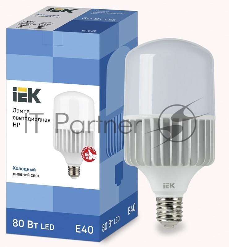 Лампа светодиодная IEK LLE-HP-80-230-65-E40 HP 80Вт 230В 6500К E40