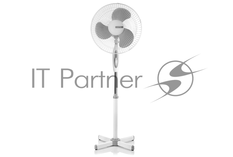 Вентилятор Centek CT-5025 белый/серый, напольный, 40 Вт, 3 скорости, 43 см