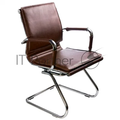 Кресло Бюрократ CH-993-Low-V/Brown коричневый, экокожа, 120 кг, механизм качания, низкая спинка