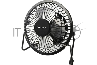 Вентилятор Centek CT-5040 чёрный, настольный, 2.5 Вт, 1 скорость, 10.4 см