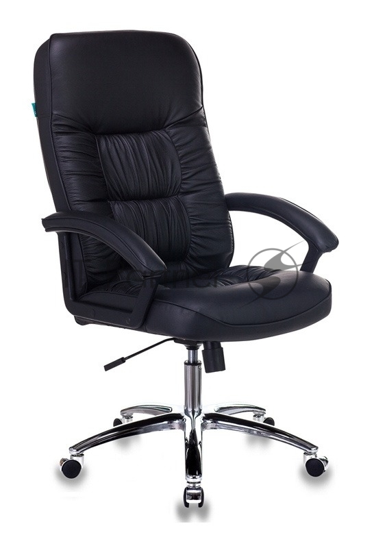 Кресло Бюрократ T-9908AXSN-AB черный, кожа