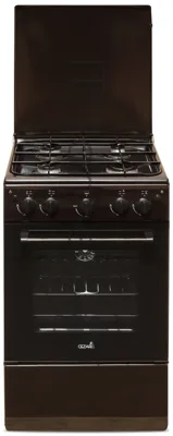 Плита газовая Cezaris ПГ 2150-05 коричневый, конфорок 4 шт, духовка 43 л, 50 см x 85 см x 50 см