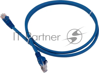 Патч-корд Lanmaster RJ45-RJ45, 4 пары, UTP, категория 6, 5 м, синий, LSZH, LAN-PC45/U6-5.0-BLм