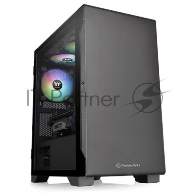 Компьютерный корпус S100 TG CA-1Q9-00S1WN-00 Black/Win/SPCC/Tempered Glass*1/120мм Standard Fan*1