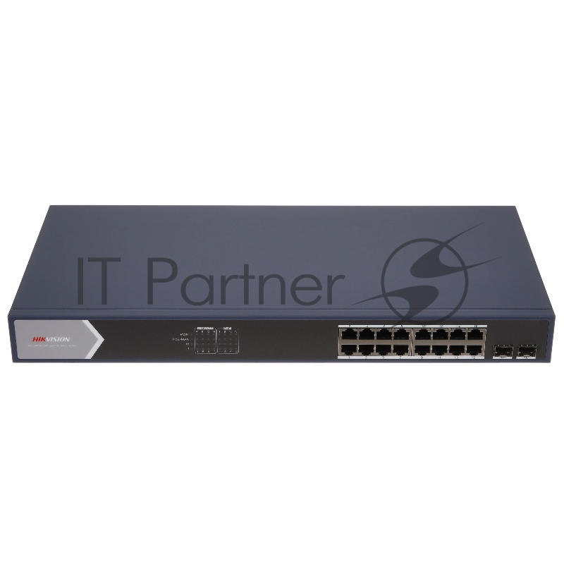 Коммутатор Hikvision DS-3E0518P-E/M, 16×1 Гбит/с PoE + 1×1 Гбит/с RJ45 + 1×1 Гбит/с SFP, неуправляемый