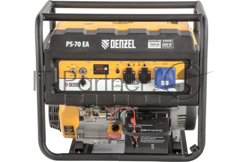 Электрогенератор бензиновый Denzel PS 70 EA, 7 кВт, 85 дБ, 88 кг