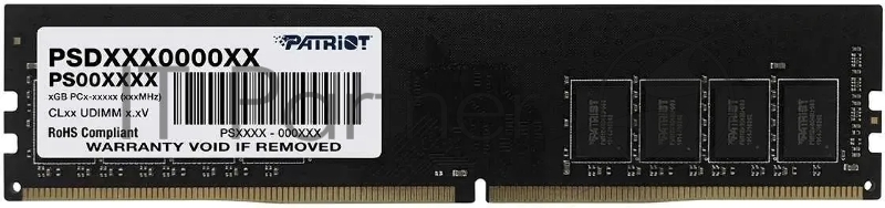 Оперативная память Patriot Signature, DDR4, 16GB (1x16 GB), 3200 MHz, CL22, DIMM