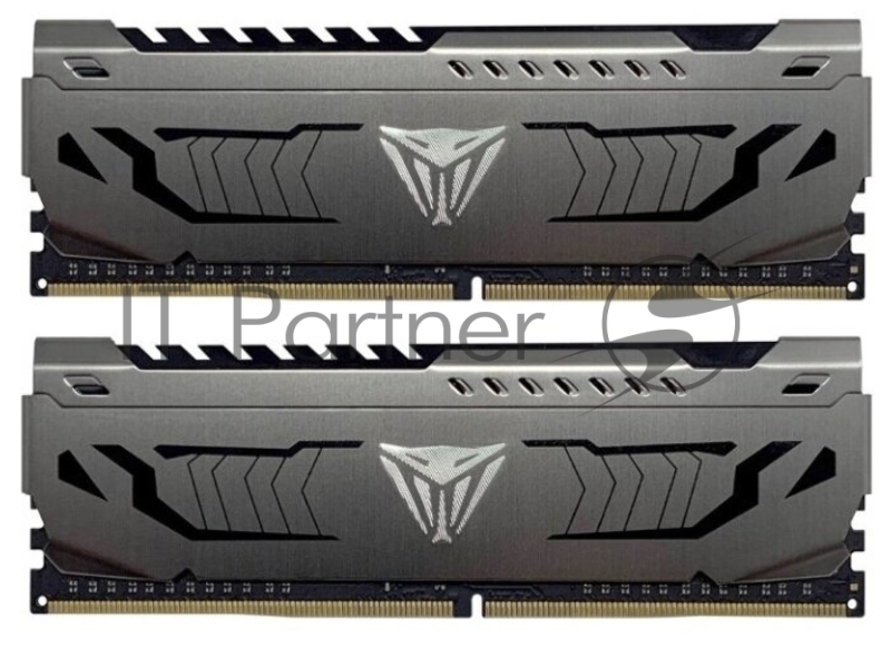 Оперативная память Patriot Viper Steel, DDR4, 64GB (2x32GB), 3200MHz, CL16, DIMM, радиатор, черный