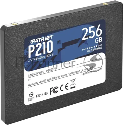 Накопитель SSD Patriot P210, 256Gb, SATA III, 2.5", R/W 500/400