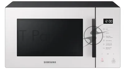 Микроволновая печь Samsung MG23T5018AE/BW белый, 23 л, 800 Вт, переключатели - сенсор