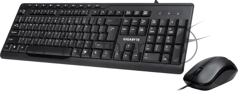 Комплект клавиатура+мышь Gigabyte GK-KM6300 проводной, USB, 1000 DPI, чёрный
