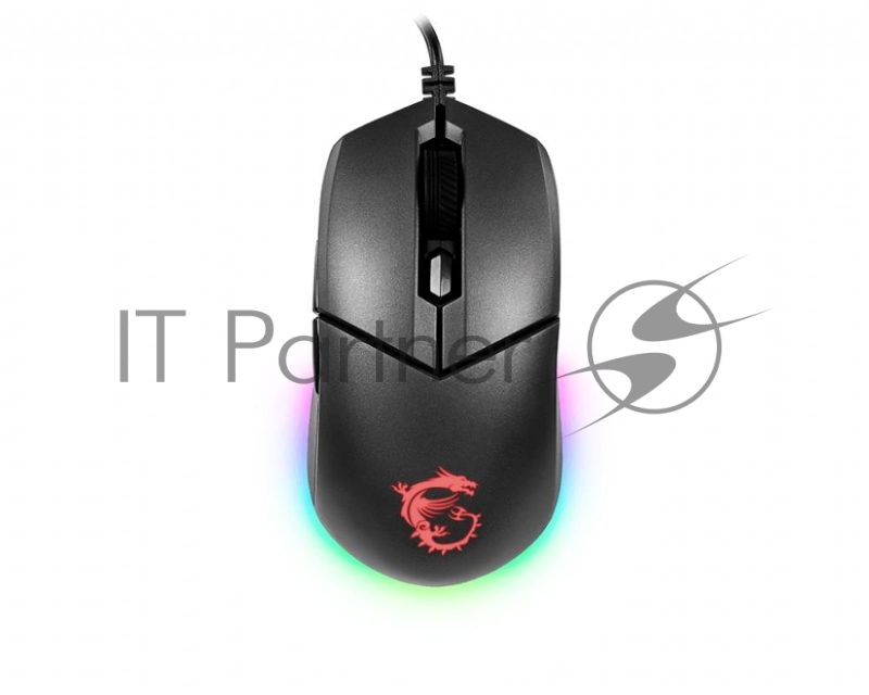 Мышь проводная MSI Clutch GM11 черный, 5000 dpi, USB, кнопки - 6