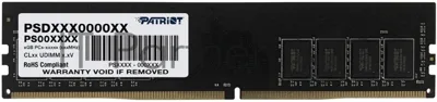 Оперативная память Patriot Signature, DDR4, 16GB (1x16 GB), 2666 MHz, CL19, DIMM