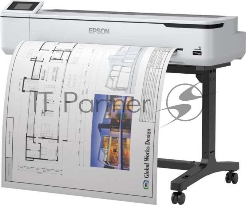 Плоттер струйный Epson SureColor SC-T5100, A0, цветной, 36", 1200x2400 dpi, USB, Gigabit Ethernet, WiFi