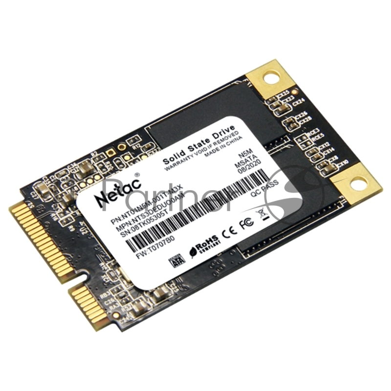 Накопитель SSD Netac N5M, 1000Gb, mSATA, R/W 560/520