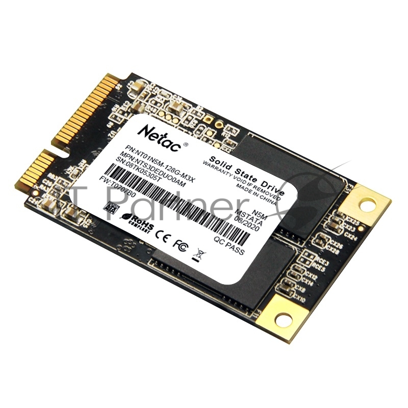 Накопитель SSD Netac N5M, 128Gb, mSATA, R/W 560/520