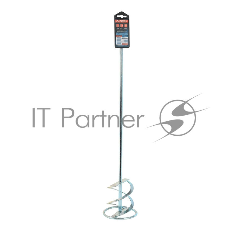 Миксер насадка PATRIOT MP621 для строительных смесей, оцинкованный, 120x600 мм, хвостовик 9,2 мм.