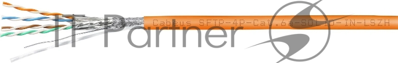 Кабель витая пара FTP 6а кат. 4 пары Cabeus SFTP-4P-Cat.6a-SOLID-IN-LSZH
