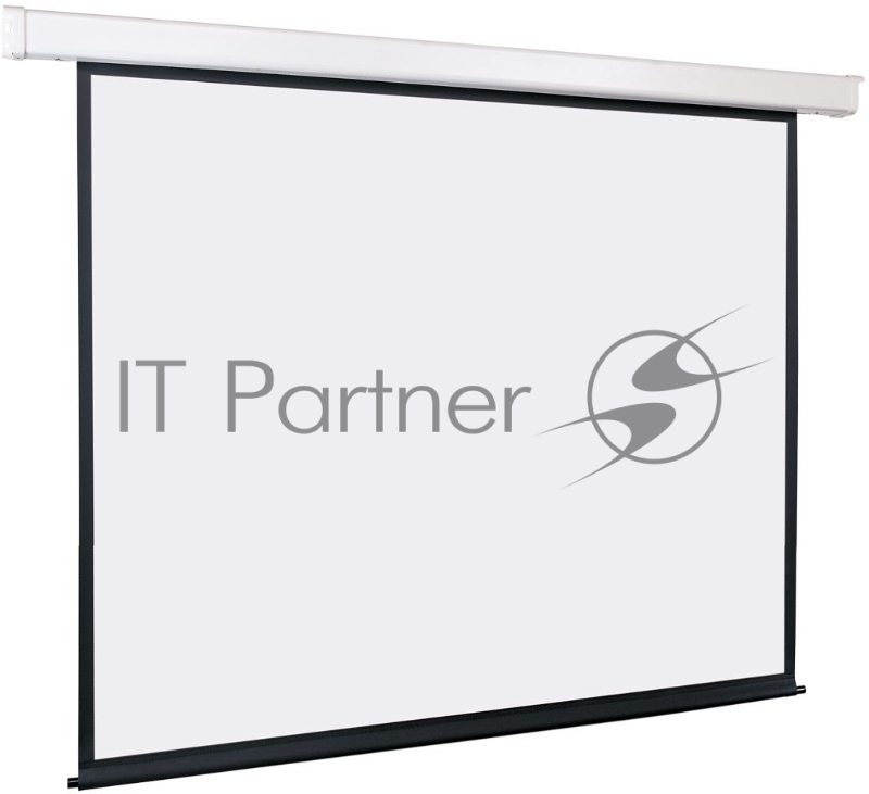 Экран с электроприводом Lumien Eco Control 229x305 см (раб. область 221х297 см) Matte White черная кайма по периметру 4:3
