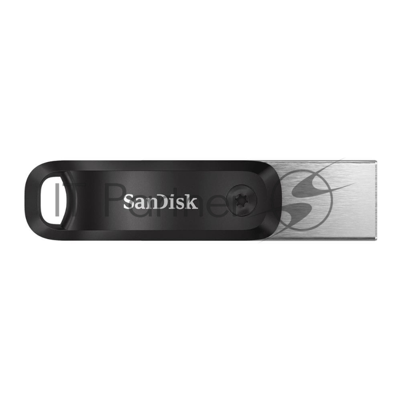 Флешка USB SanDisk IX60N iXpand Go (SDIX60N-064G-GN6NN), 64Gb, USB 3.0/Lightning, R/W 150/70, черный/серебристый
