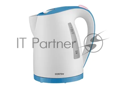 Чайник электрический Centek CT-0026 <White> 1.7л, 2200Вт, LED, матовый корпус, защита от включения без воды