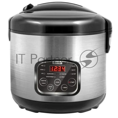 Мультиварка Centek CT-1490 (сталь)скороварка,1000Вт; 5.0л, 8 программ, ненагр крышка, а/п покр(4)