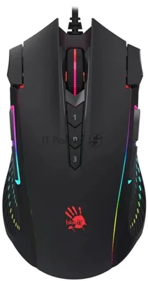 Мышь проводная A4Tech Bloody J90s черный, 8000 dpi, USB, кнопки - 12