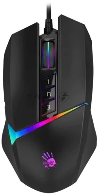 Мышь проводная A4Tech Bloody W60 Max черный, 10000 dpi, USB, кнопки - 10
