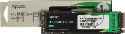 Накопитель SSD Apacer 1Tb, M.2 2280, AS2280P4 PCIe 3.0 x4, NVMe, R/W 3000/2000