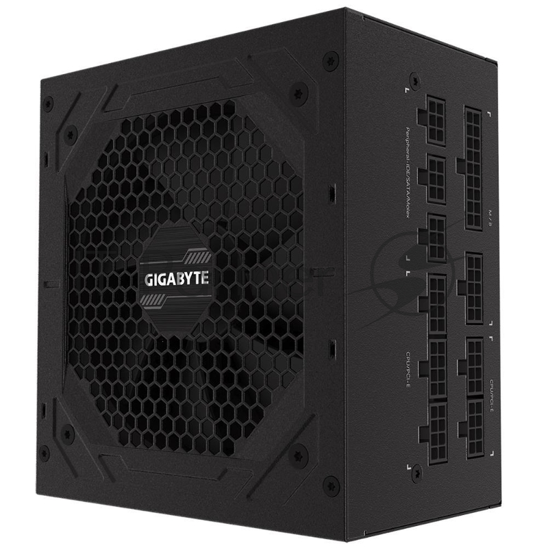 Блок питания Gigabyte P750GM (GP-P750GM), 750Вт, 80 PLUS Gold, 120мм, модульный, черный