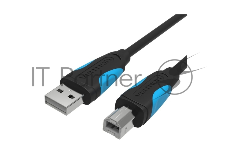 Кабель Vention USB 2.0 AM/BM - 3 м. черный VAS-A16-B300