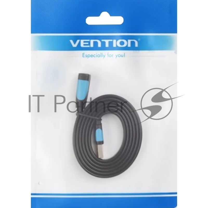 Кабель-удлинитель Vention USB 3.0 AM/AF - 2 м плоский VAS-A13-B200