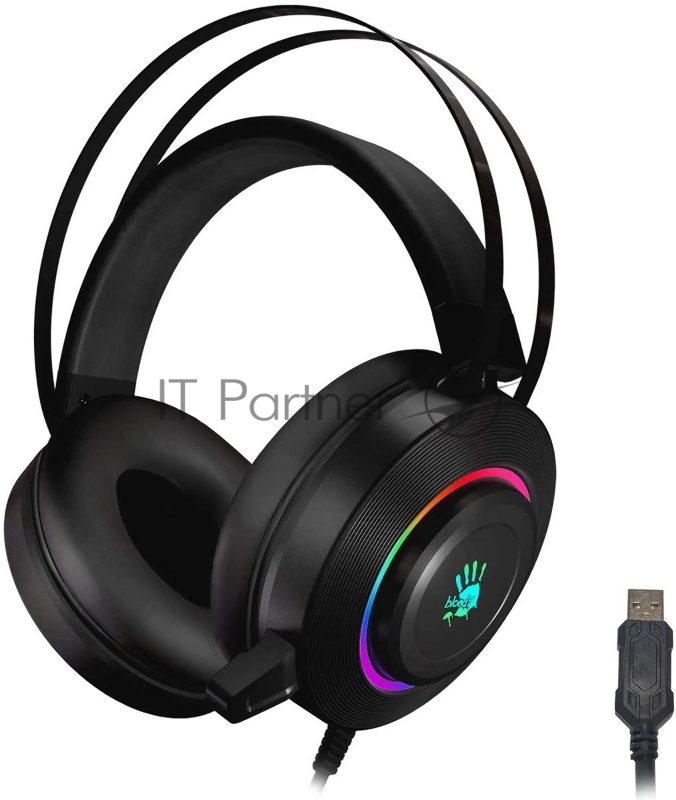 Гарнитура Bloody G521 чёрный, проводная, USB