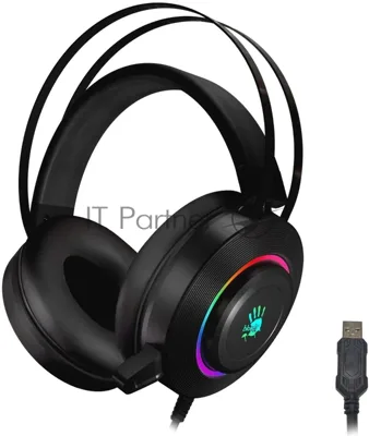 Гарнитура Bloody G521 чёрный, проводная, USB