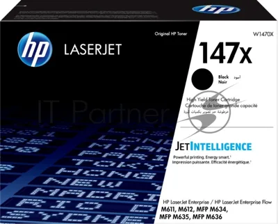 Картридж лазерный HP 147X W1470X черный (25200 стр.) для HP LaserJet M610dn