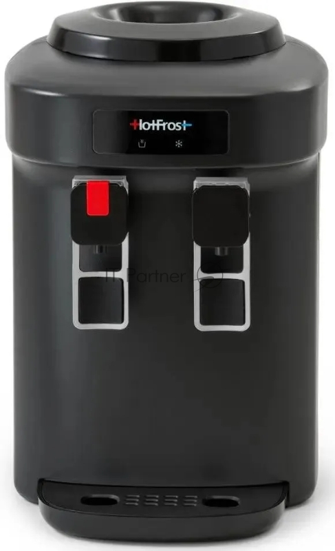 Кулер для воды HotFrost D65EN, верхняя загрузка, нагрев 90 °С, охлаждение 10 °С, черный