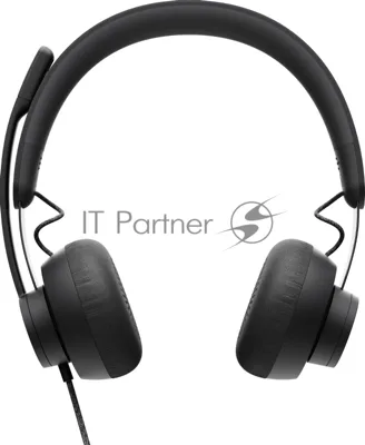 Гарнитура Logitech Zone Wired Teams графит, проводная, USB